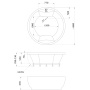 Ванна Aima Omega 180x180 без гидромассажа_7