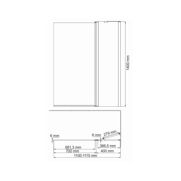 48P02-110R Matt glass Fixed 1