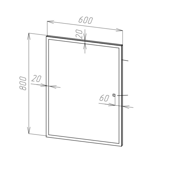 Рефлекс LED шкаф 600х800 (Чертеж)_page-0001